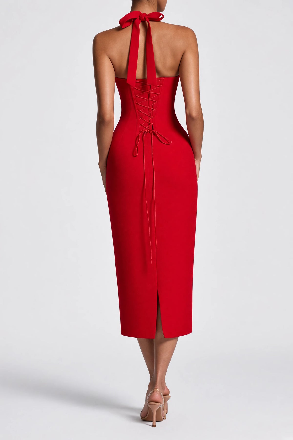 Charlotte dress red back