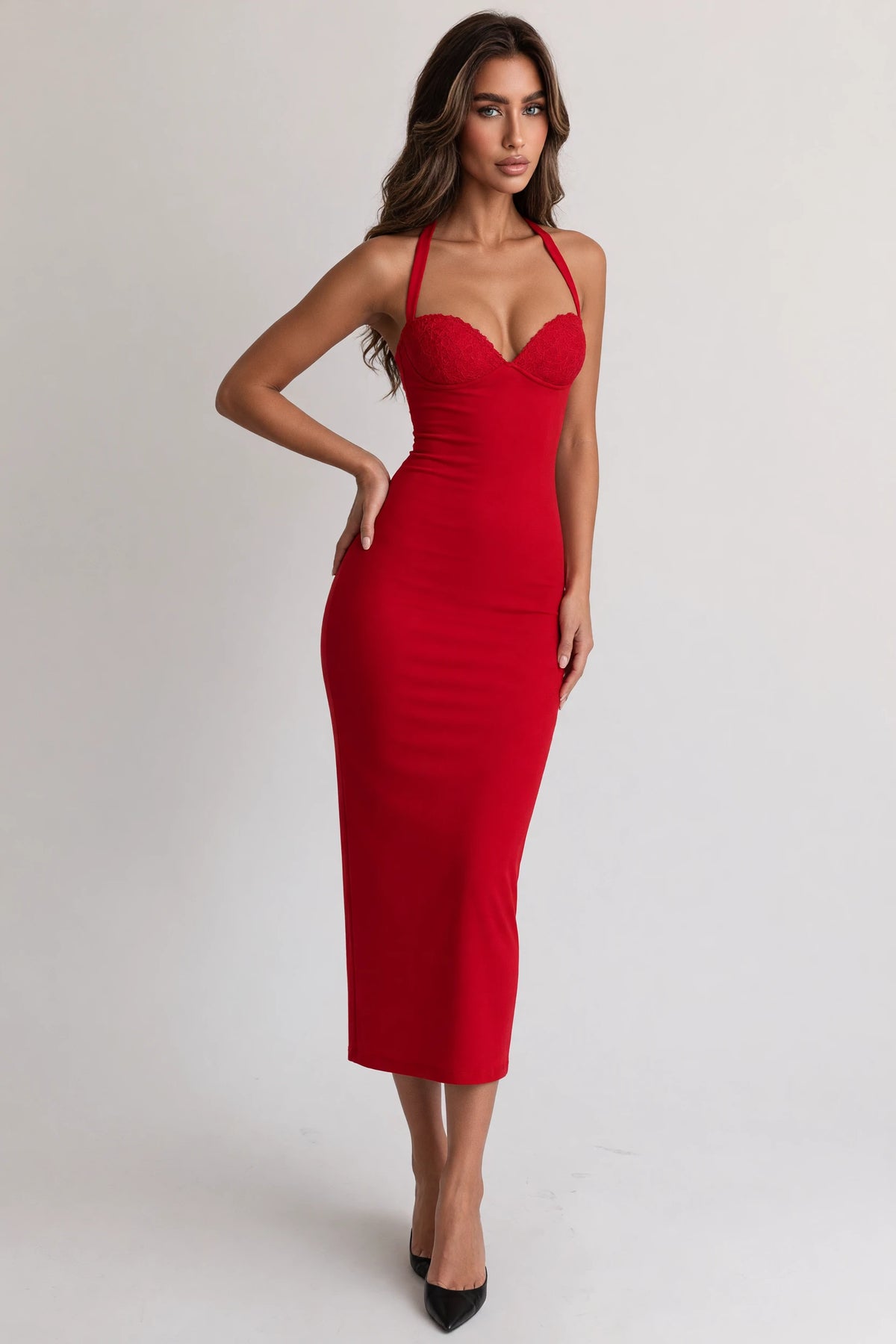 Charlotte dress red front