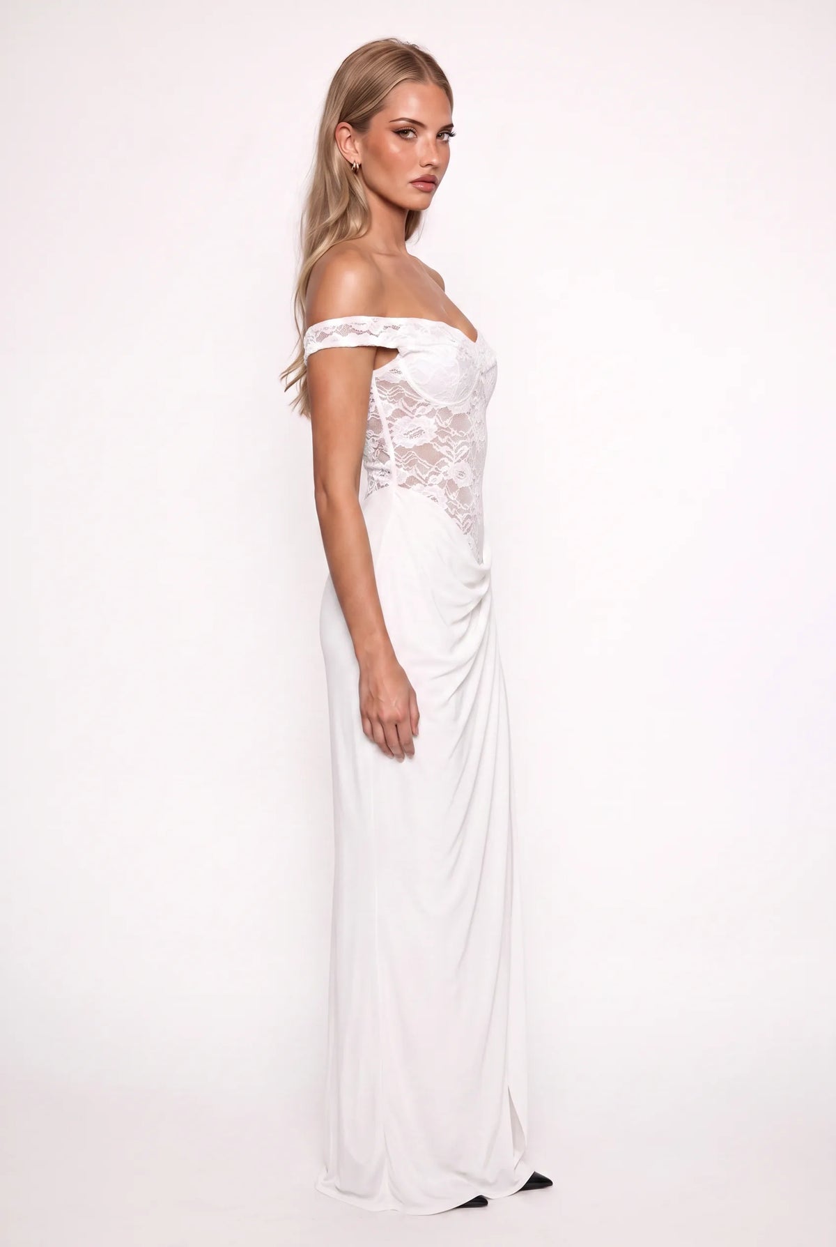 Eleanor maxi dress white