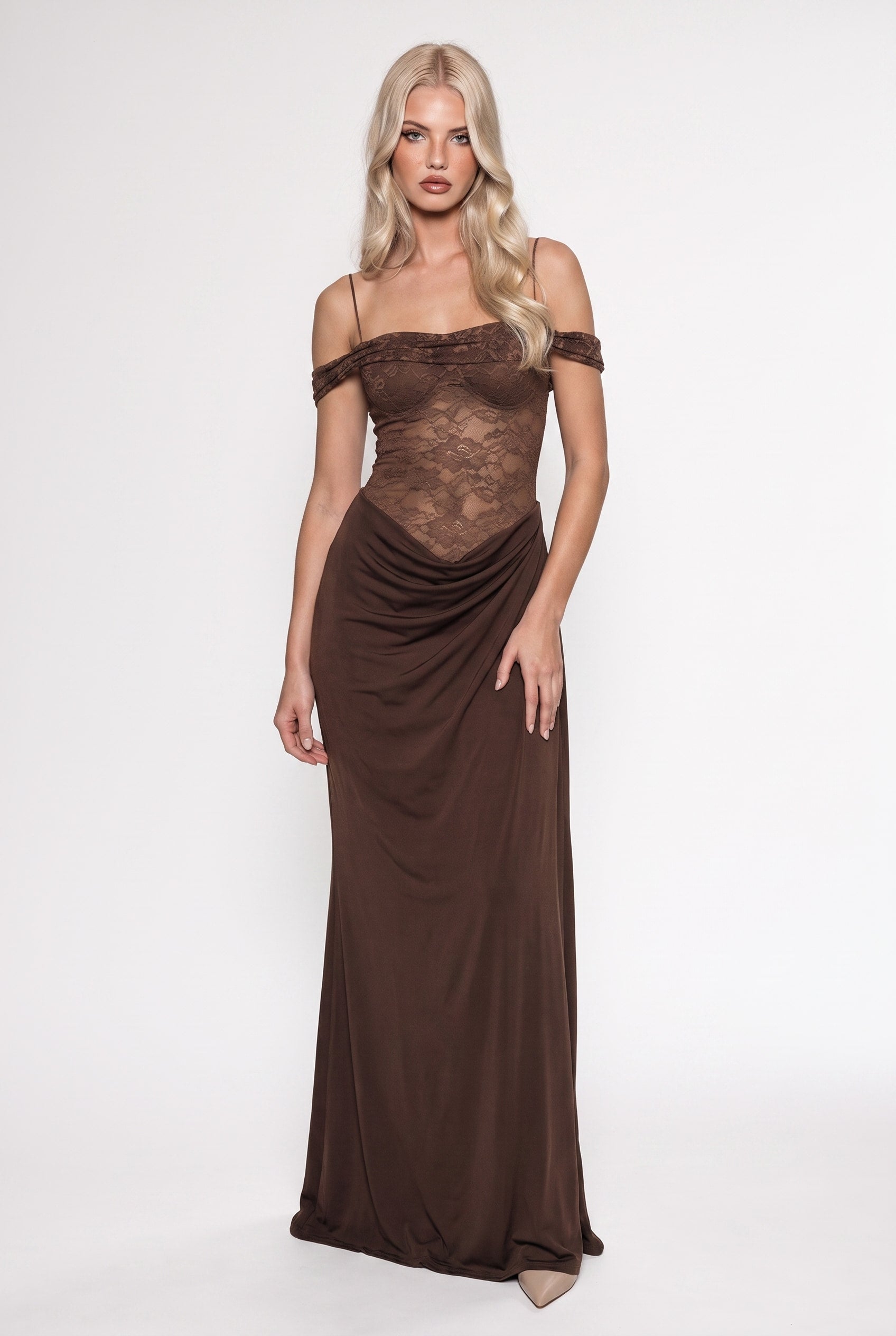 Eleanor dress - Brown - photo 1